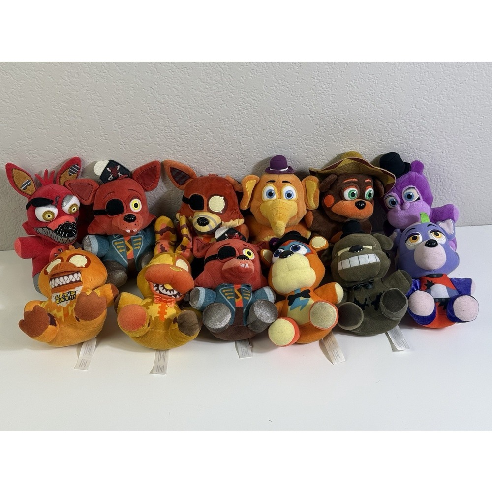 Five Nights At Freddy's Plush Bundle Of 12 Funko 8" Rare